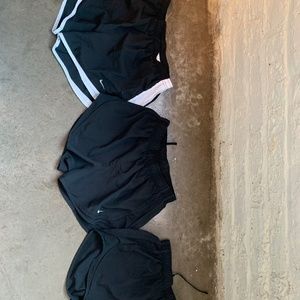 Nike Running Short 3 Pack Bundle in Black Size Small